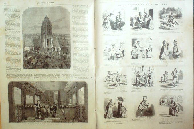 L'Univers illustré 1867 # 664 Sibérie types Allemagne BadeFrancfort Iran CaucaseKirghis OUrassa