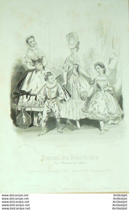 Journal de Demoiselles 1865 # 01b Travestissements