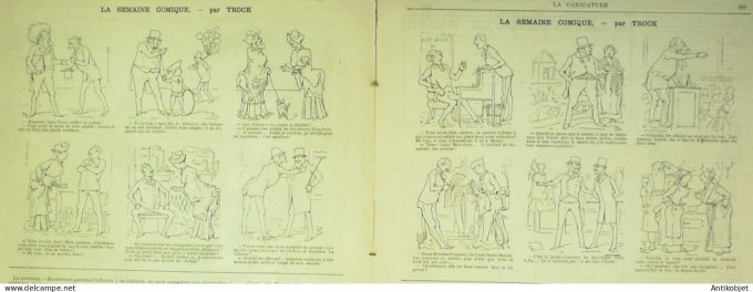 La Caricature 1884 #258 Colonel Ramolloff Draner Pailleron par Luque Gino gibiers