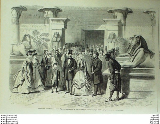 Le Monde illustré 1867 n°535 Cherbourg (50) Algérie Alger châtelard en Bauge (73) Le Havre (76) La H