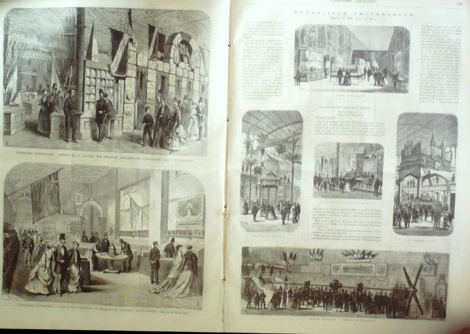 L'Univers illustré 1867 # 665 Autriche Vienne Australie Queensland Japon St-Sylvestre   