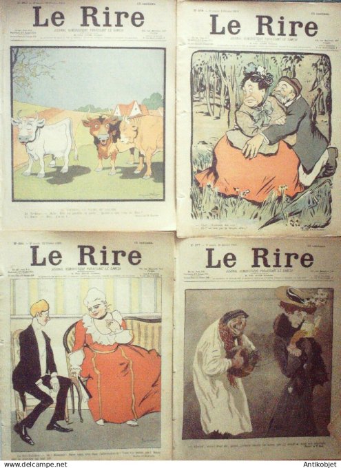 Le Rire 1902 lot 4 Fau Gerbault Bac Metivet Sancha Rabier Huard Jeanniot
