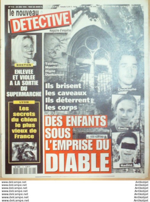 Détective 1996 # 718 Toulon Chaumont les Dalton Vallauris Vesoul Rambouillet Créteil