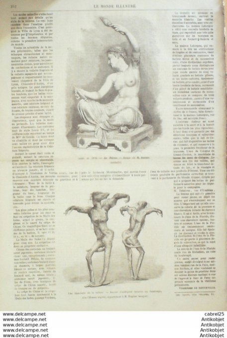 Le Monde illustré 1870 n°685 Lude (72) Belgique Bruxelles Neuilly (92) Portugal  Canal St Martin