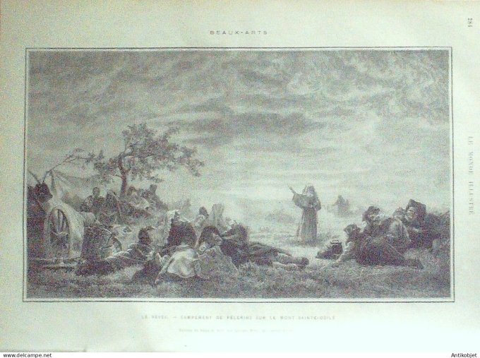 Le Monde illustré 1877 n°1074 Inde Bellary Madras Bulgarie Tcherkes St-Odile 67