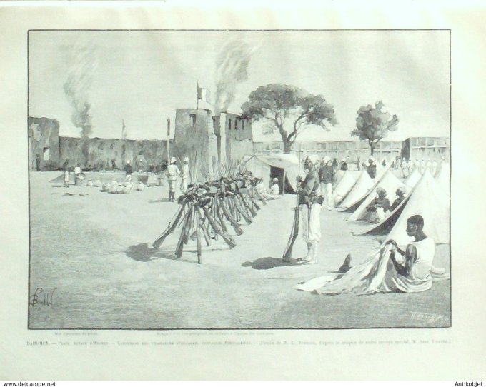 Le Monde illustré 1893 n°1870 Dahomey Abomey Angleterre Bornemouth Boscombe Towers