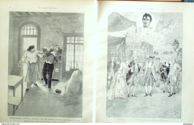 Le Monde illustré 1893 n°1870 Dahomey Abomey Angleterre Bornemouth Boscombe Towers