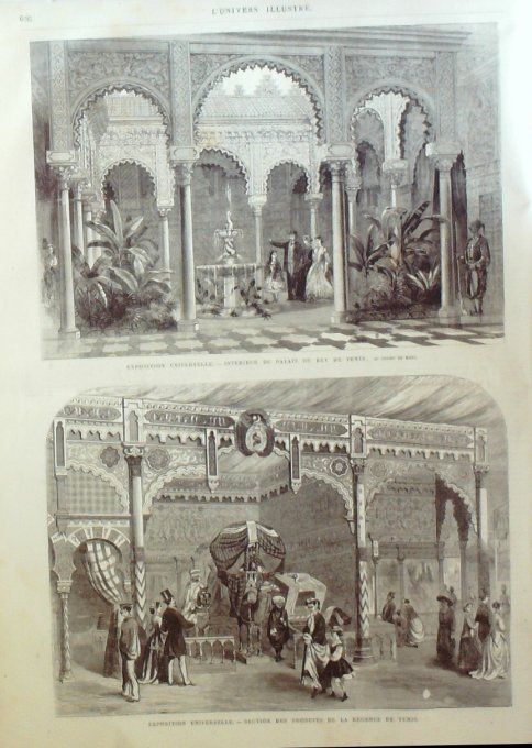 L'Univers illustré 1867 # 666 Chine Tartare types Algérie Tunis Londres Tattersall Cherchell 