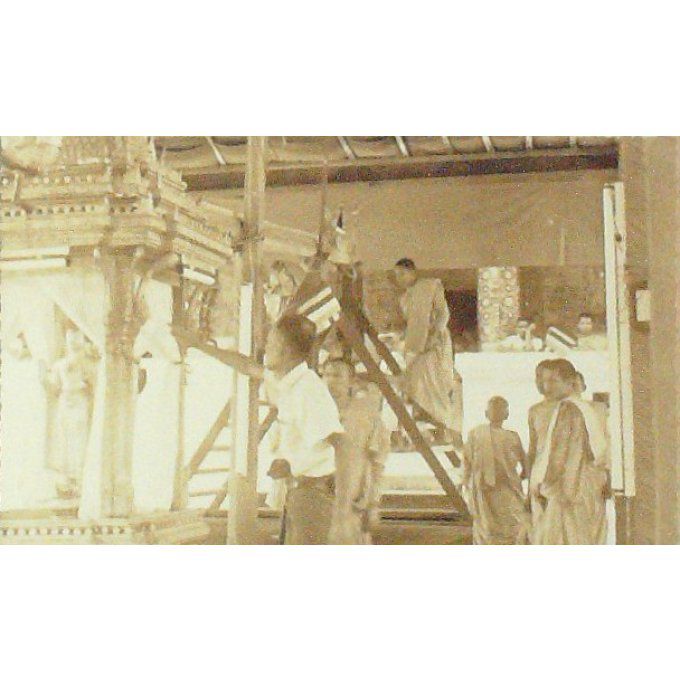 Cpa Cambodge Moines &  Temple 1920