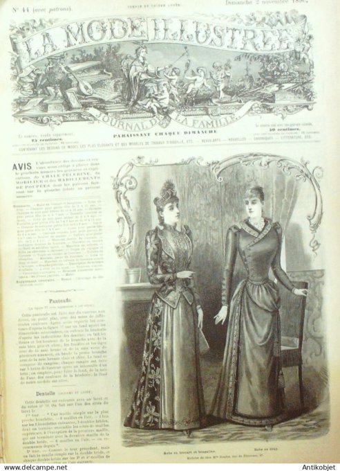 Mode illustree 1892 Lot de 11 journaux