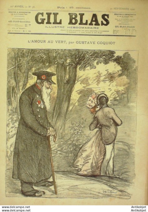 Gil Blas 1900 n°38 Gustave COQUIOT Ernest WEILLER Guy de TERAMOND Edouard Bernard