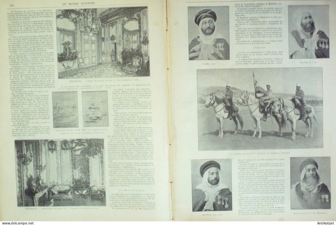 Le Monde illustré 1896 n°2064 Versailles (78) souverains Russes Chalons (51) Bout gare