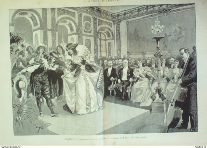 Le Monde illustré 1896 n°2064 Versailles (78) souverains Russes Chalons (51) Bout gare