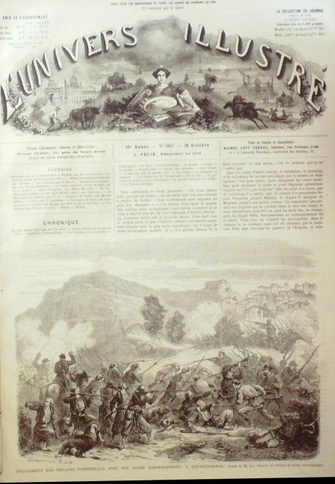 L'Univers illustré 1867 # 667 Chine Formose Italie Aquapendente Russie Nijni-Novogorod Inde Calpée