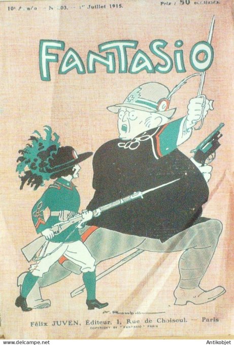 Fantasio 203 1915 Herouard Wegener Kuhn-Regnier Barbier