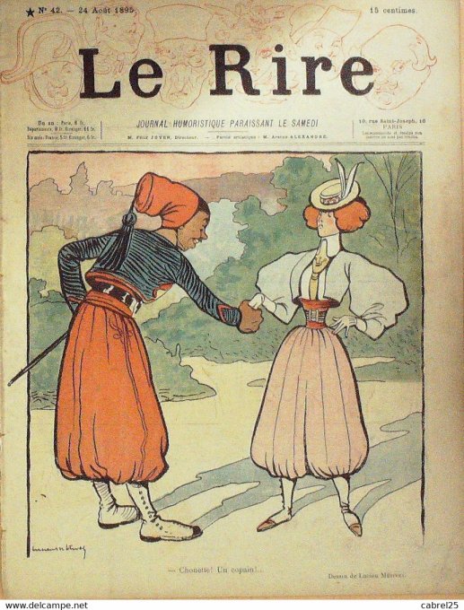 Le Rire 1895 n° 42 Métivet Eloy Vincent Fau Abel Léandre Boyd Charly