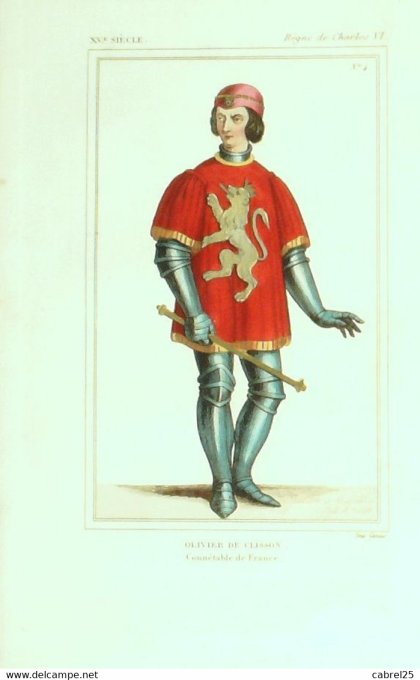 De Clisson Olivier Connétable De France 15ème 1852