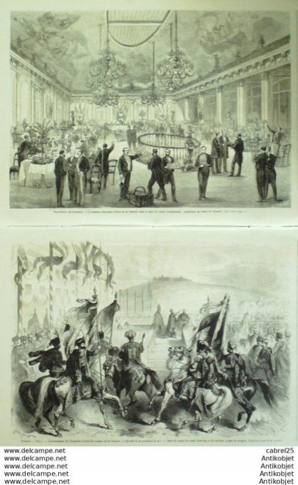 Le Monde illustré 1867 n°534 Hongrie Pesth Empereur D'autriche Annonay (07) Ternay (69)