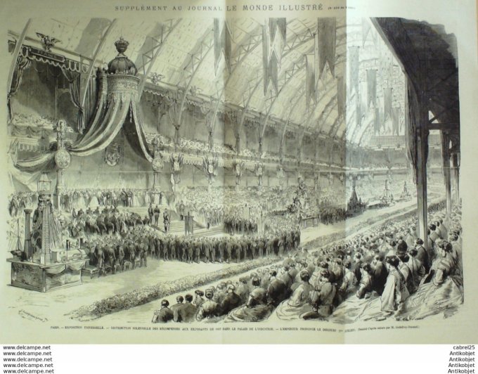 Le Monde illustré 1867 n°534 Hongrie Pesth Empereur D'autriche Annonay (07) Ternay (69)