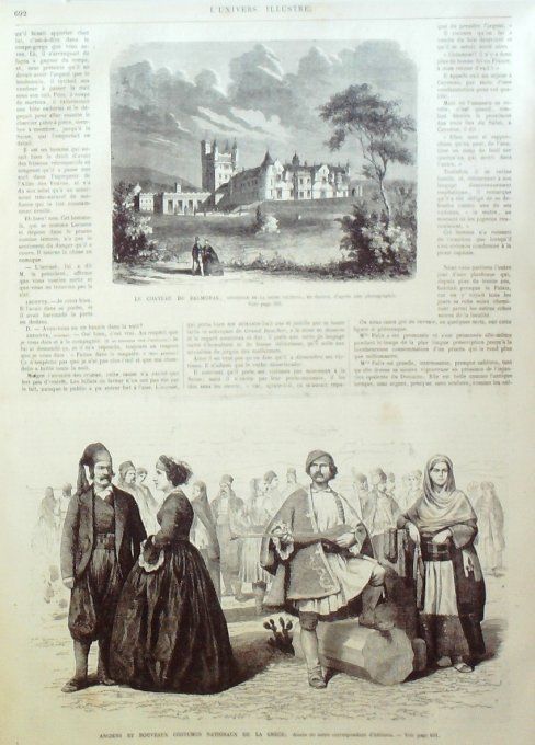 L'Univers illustré 1867 # 668 Autriche Vienne Chine maison de thé Grèce Canada Balmoral