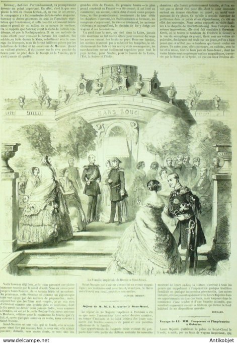 Le Monde illustré 1857 n° 18 Aix-en-Provence (13) St-Nazaire (44) Bruxelles duchesse Charlotte