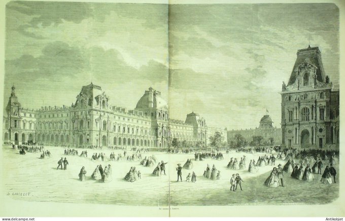 Le Monde illustré 1857 n° 18 Aix-en-Provence (13) St-Nazaire (44) Bruxelles duchesse Charlotte