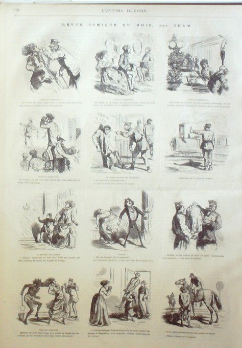 L'Univers illustré 1867 # 669 Pierrefonds (60) Jerusalem Ethiopie Tolède Japon Taïkoun Egypte 