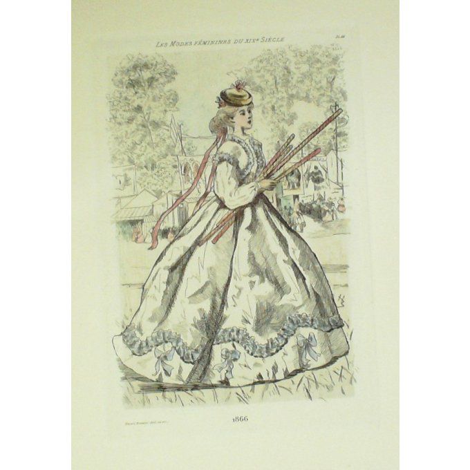 Mode Féminine époque 1866 (H.Boutet)