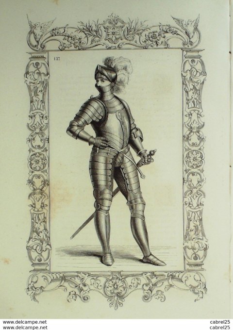 Italie Soldat en armure cavalier 1859