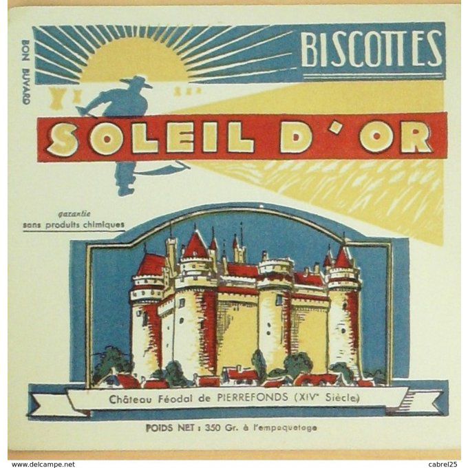 Buvard SOLEIL d'OR Biscotte