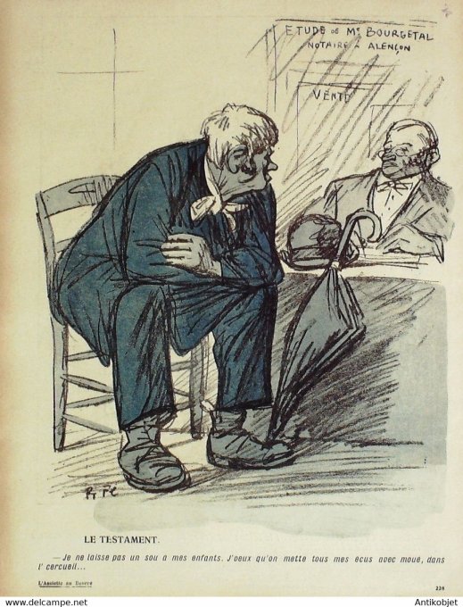 L'Assiette au beurre 1907 # 326 Les croquants Florès Ricardo