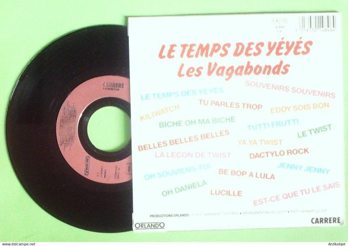 Les Vagabonds 45T SP Le temps des yéyés 1989