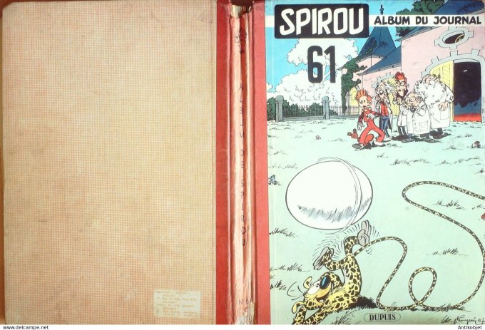 Album Spirou 61 Dupuis (n°989-998) 1957 (28-03 au 30-05) Eo complet