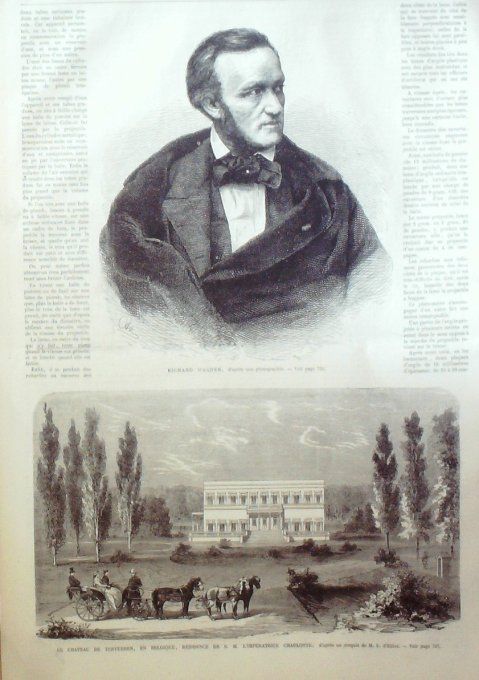 L'Univers illustré 1867 # 670 Siam Cérémonie Italie Civita-Vecchia Tivoli Belgique  MunichTervueren 