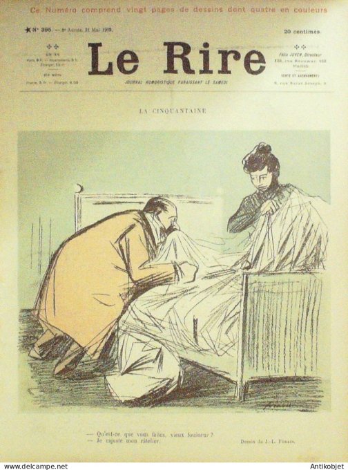 Le Rire 1902-05-31 # 395 Journal humoristique Ed.Originale Elegances Africaines