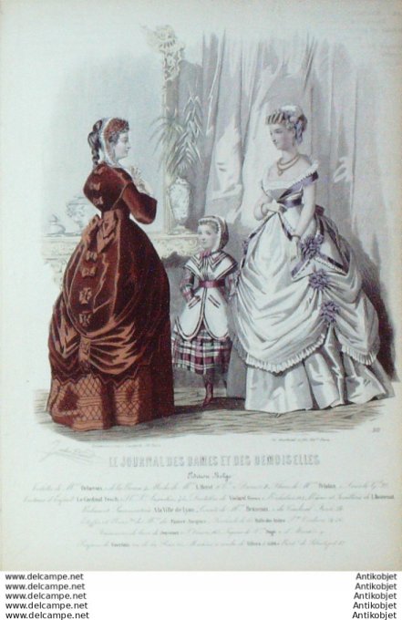 Journal des Dames Demoiselles 1869 # 911 (Maison Delacroix)
