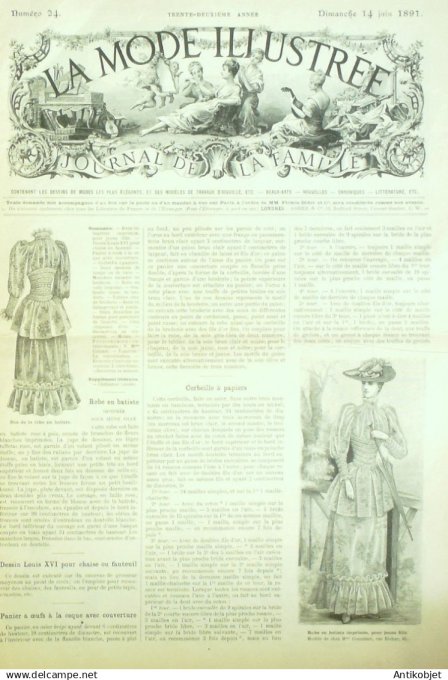 Mode illustree 1891 Lot de 10 journaux