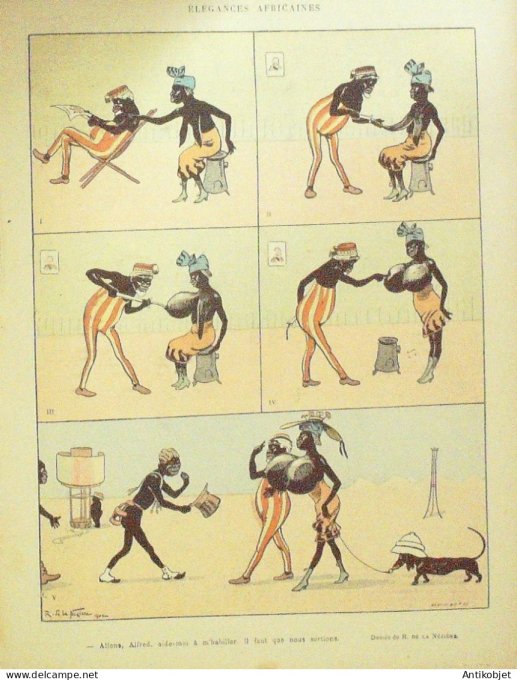 Le Rire 1902-05-31 # 395 Journal humoristique Ed.Originale Elegances Africaines