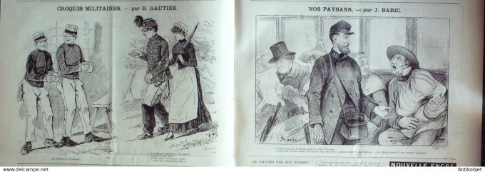 Le Journal Amusant 1889 # 1681 l'Ambigu la porteuse de pain par Mars