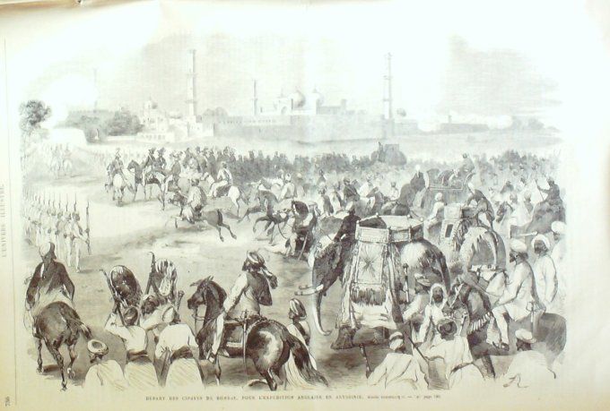 L'Univers illustré 1867 # 671 Italie Caracalla MAutriche Vienne Ethiopie Cipayes Manchester Fénians 