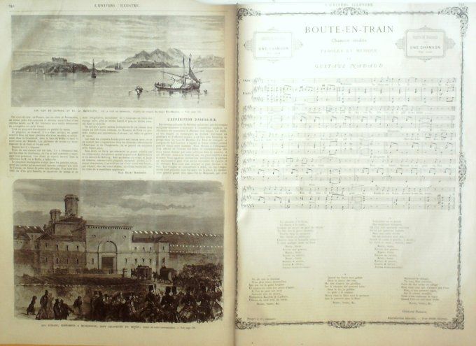 L'Univers illustré 1867 # 671 Italie Caracalla MAutriche Vienne Ethiopie Cipayes Manchester Fénians 
