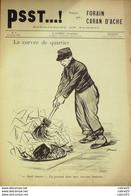 PSST 1898 n°04-Caran d'Ache,Forain-LA PRUSSE