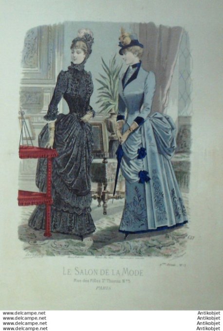 Gravure Mode Salon 1883 #  657 (Old Fashion plate)