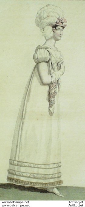 Costume Parisien 1815 # 1525 Robe de soie