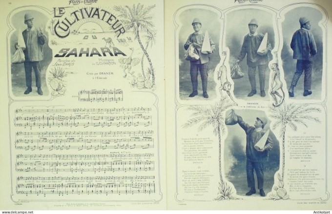 Paris qui chante 1903 n° 37 Dranem Mistinguette Albens RoscaTête à l'huile