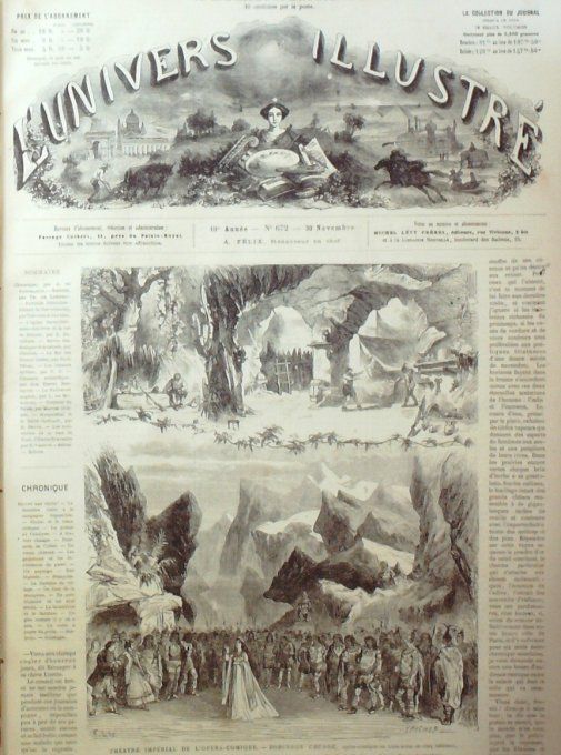 L'Univers illustré 1867 # 672 Syrie Beyrouth Berlin Suisse St-Gothard Londres