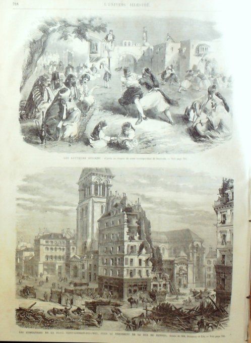 L'Univers illustré 1867 # 672 Syrie Beyrouth Berlin Suisse St-Gothard Londres