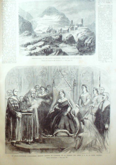 L'Univers illustré 1867 # 672 Syrie Beyrouth Berlin Suisse St-Gothard Londres