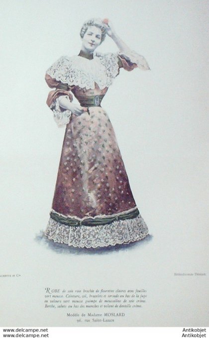 La Mode pratique 1893 # 19 Robe de soie