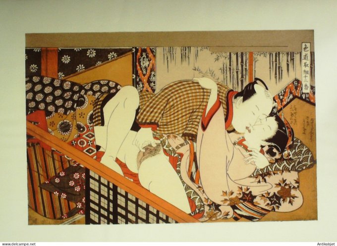 Estampe Japonaise scène érotique (Isoda Koryusai 1764-1788)